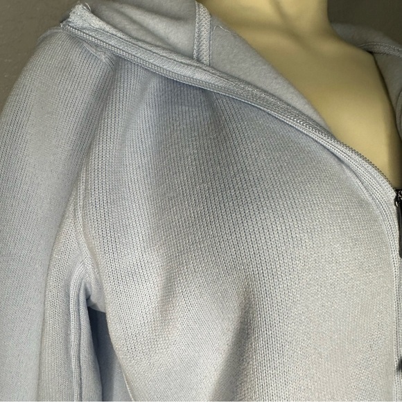 Andrew Marc Light Blue Knit Zip-Up - Picture 3 of 10